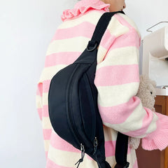 Large Capacity Messenger Bag Retro Chest Bag Leisure Waist Bag