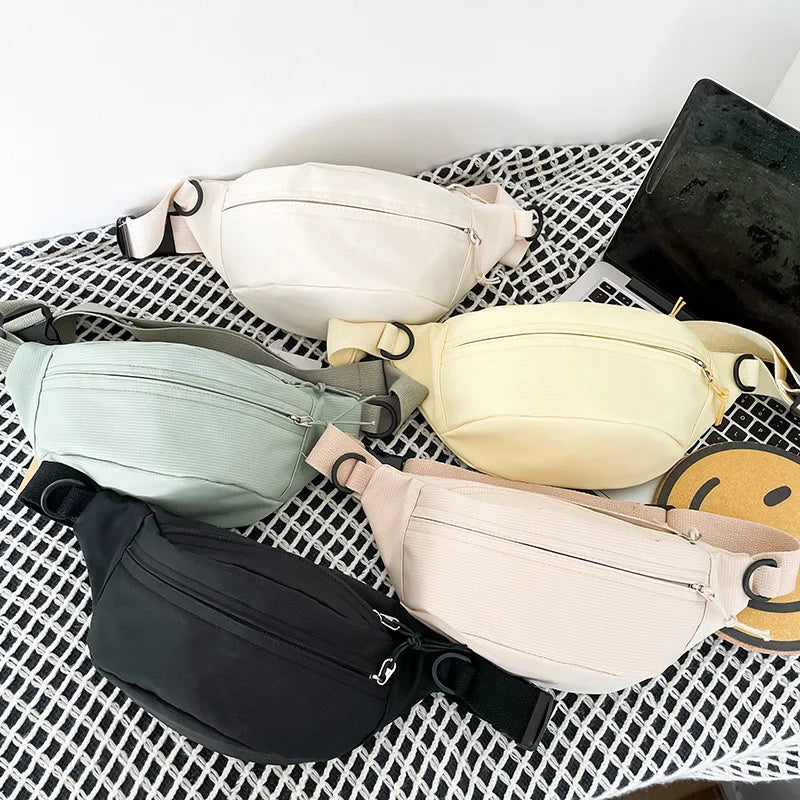 Large Capacity Messenger Bag Retro Chest Bag Leisure Waist Bag
