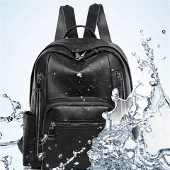 Solid Casual Travel Backpacks High Capacity Student School Bags