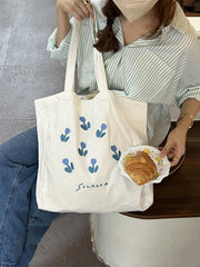Spring Autumn Canvas Shoulder Bags for Women Casual Style
