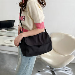 Spring Autum Female Large Capacity Messenger Bags Casual Oxford Cloth