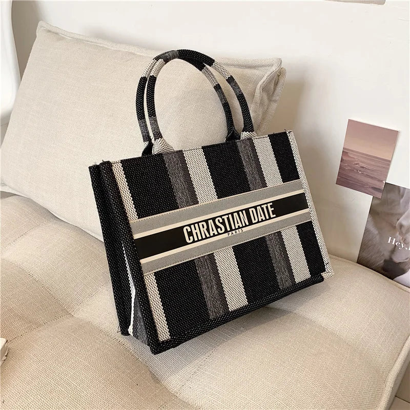 Spring Autum Straw Bags Handbags Women Zipper Tote Bag