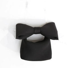 Spring Summer Pink Spliced Bow Handbag Evening Clutch Bags