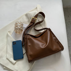 Fashionable Women Shoulder Bag PU Leather Daily Multi-function Tote