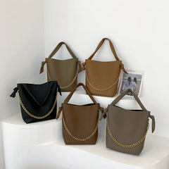 Fashionable Women Shoulder Bag PU Leather Chain Tote