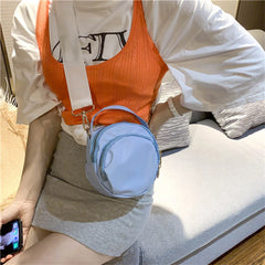 Mini Round Shoulder Bag Women's Wallet Mobile Phone Bag Nylon Messenger Bags