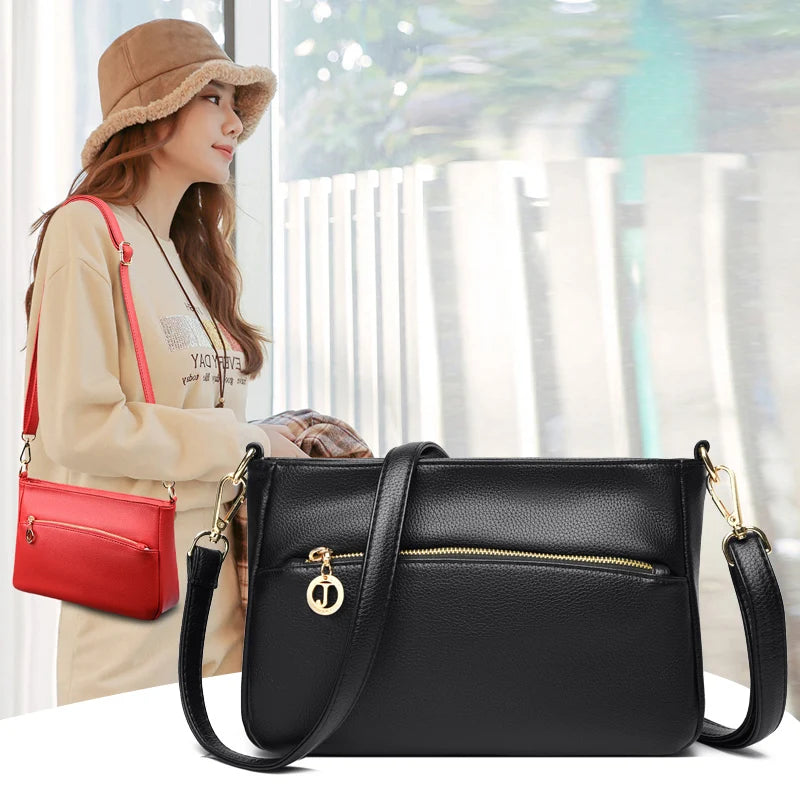 Leather Shoulder Bags Women Fashionable Handlebag