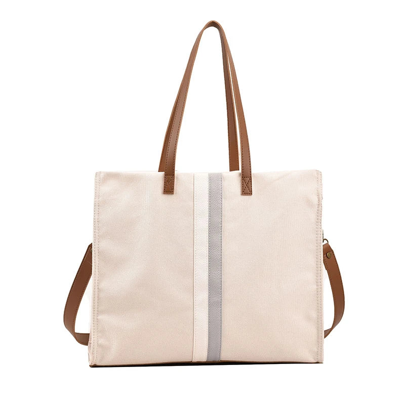 Fashionable Canvas Tote Bag High Capacity