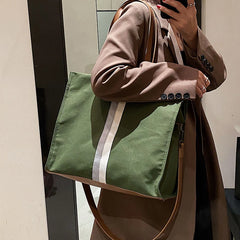 Fashionable Canvas Tote Bag High Capacity