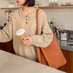 Fashionable PU Leather Tote Shoulder Bag for Women with Large Capacity