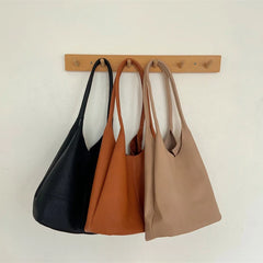 Fashionable PU Leather Tote Shoulder Bag for Women with Large Capacity