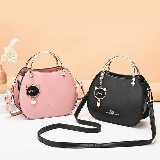 Summer Women's Shoulder Bags Casual Tote Bag PU Leather Crossbody Bag