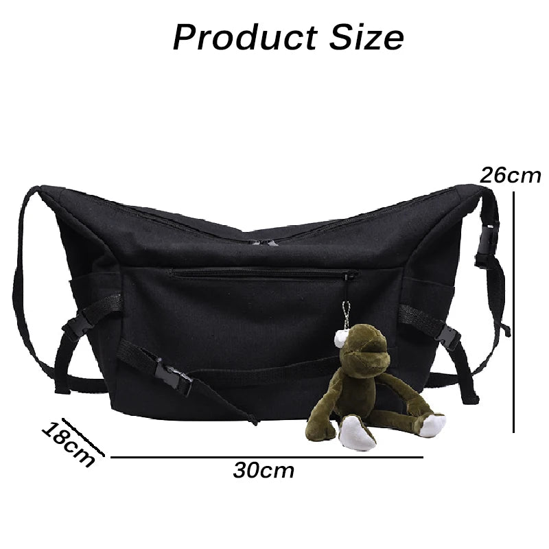 Vintage Canvas Large Shoulder Bag for Women