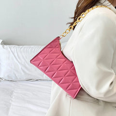 Diamond Texture Chain Handbag Shoulder Bag