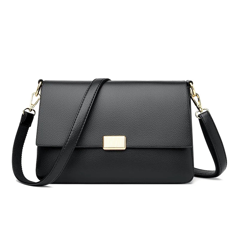 Genuine Leather Girls Crossbody Shoulder Bag Large Capacity Multifunction