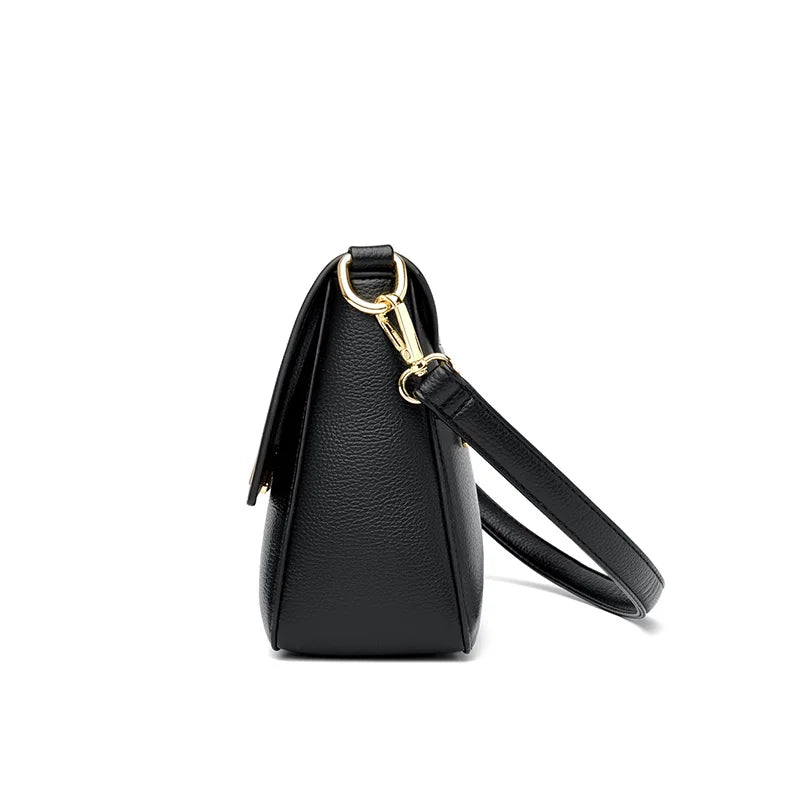 Genuine Leather Girls Crossbody Shoulder Bag Large Capacity Multifunction