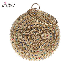 Vintage Diamonds Evening Bag Clutch Bride Bling Wedding Purse Handbag