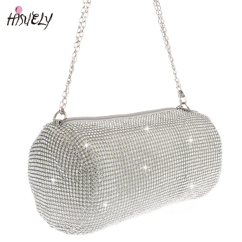 Vintage Sequined Clutch Wedding Purse Bride Bag