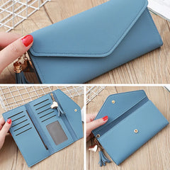 Love Tassel Buckle Wallet Women's Long Student Wallet