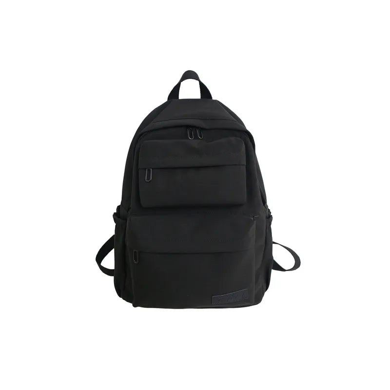 Waterproof Nylon Female Backpack Solid Casual Travel Backpack