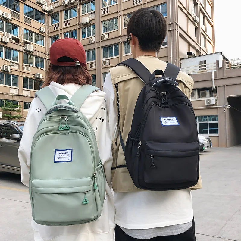 Waterproof Nylon Women Backpack - Japanese Students Schoolbag