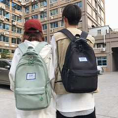 Waterproof Nylon Women Backpack - Japanese Students Schoolbag