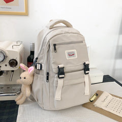 Waterproof Nylon Women Backpack Japanese Female Students Schoolbag Multilayer Se
