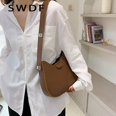 Winter Pu Leather Women'S Shoulder Bag Casual Crossbody Bags