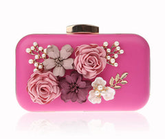 Pink Wedding Clutch Bag Royal Evening Purse WY148