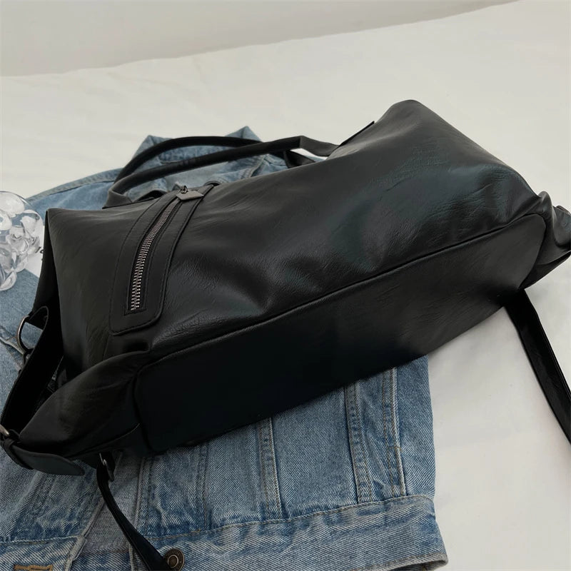 Women's PU Leather Handbag Tote with Large Capacity