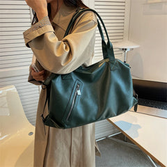 Women's PU Leather Handbag Tote with Large Capacity