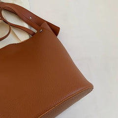 Women Shoulder Bags PU Leather Daily Bucket Fashionable Multi-function