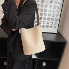 Women Shoulder Bags PU Leather Daily Bucket Fashionable Multi-function