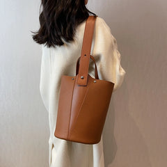 Women Shoulder Bags PU Leather Daily Bucket Fashionable Multi-function