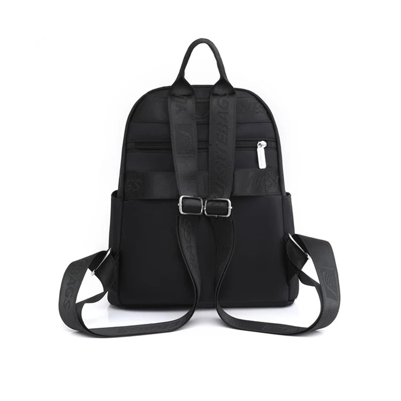 Multi-Layer Nylon Backpack for Teen Girls