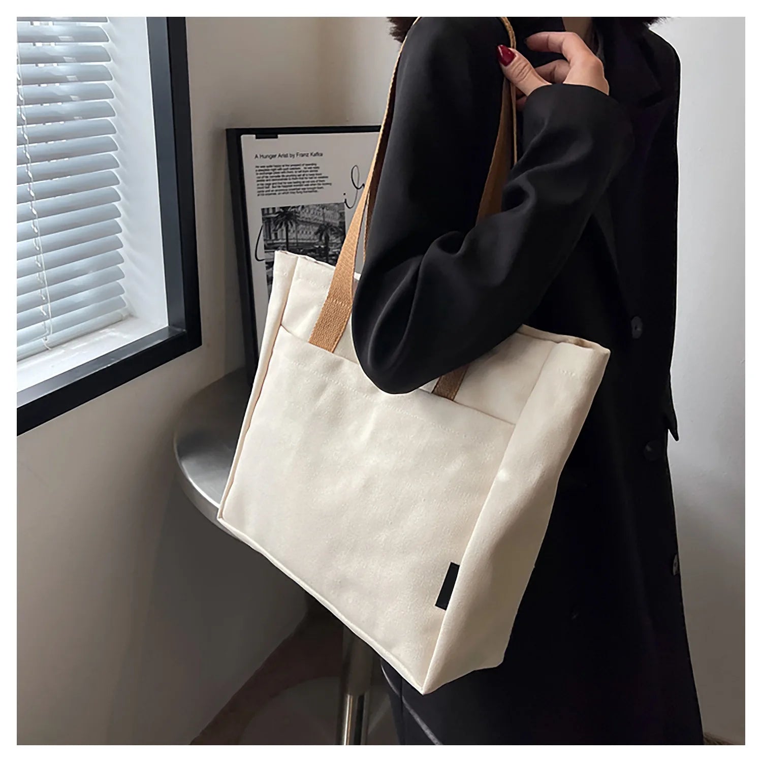 Large Canvas Tote Bag for Women