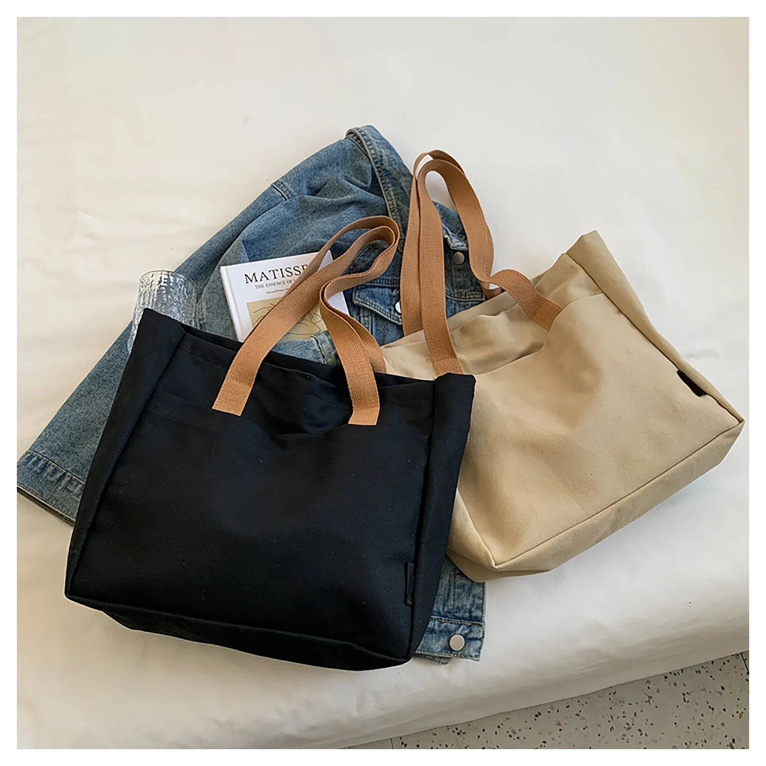 Large Canvas Tote Bag for Women