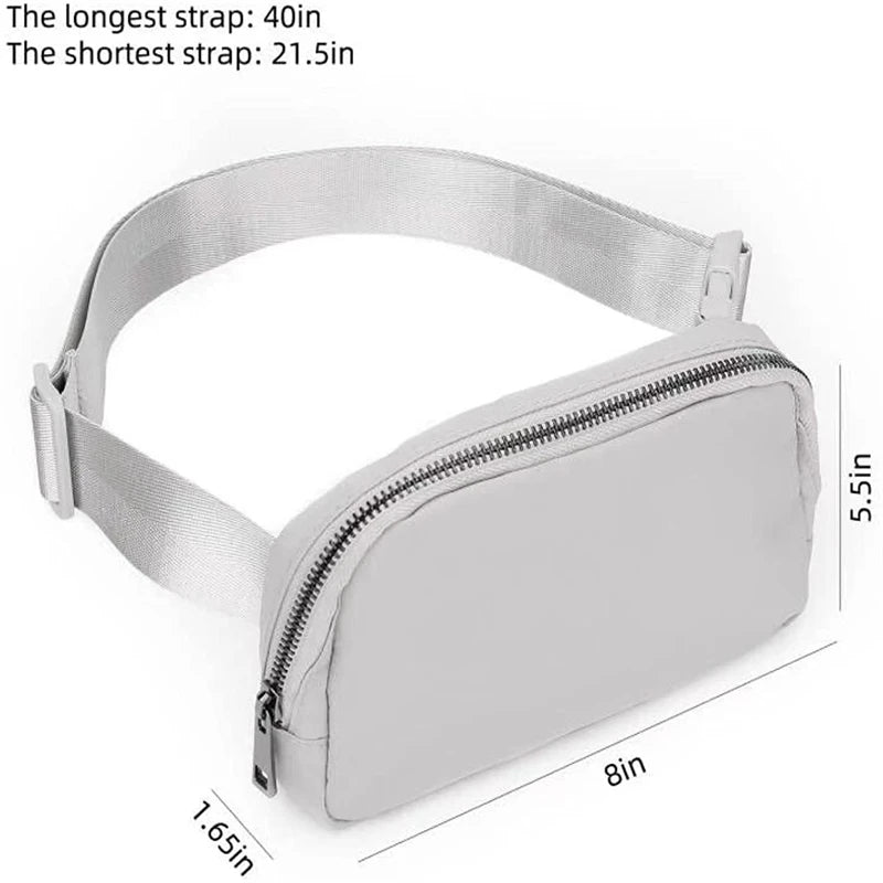 Women Waist Fanny Pack Chest Bag with Zipper