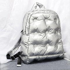 Women Winter Space Cotton Backpack Large Capacity School Bag