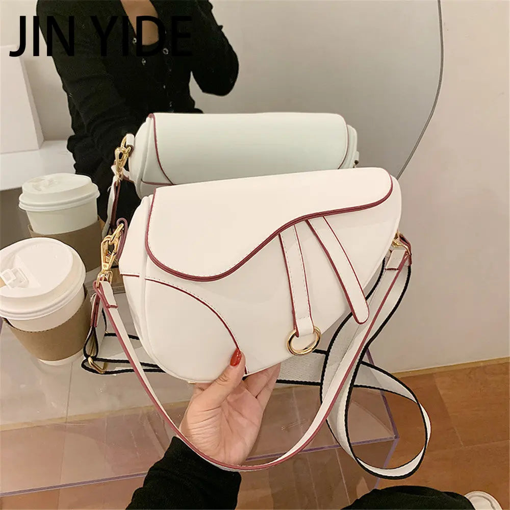 Women's Saddle Bag Pu Diagonal Handbag