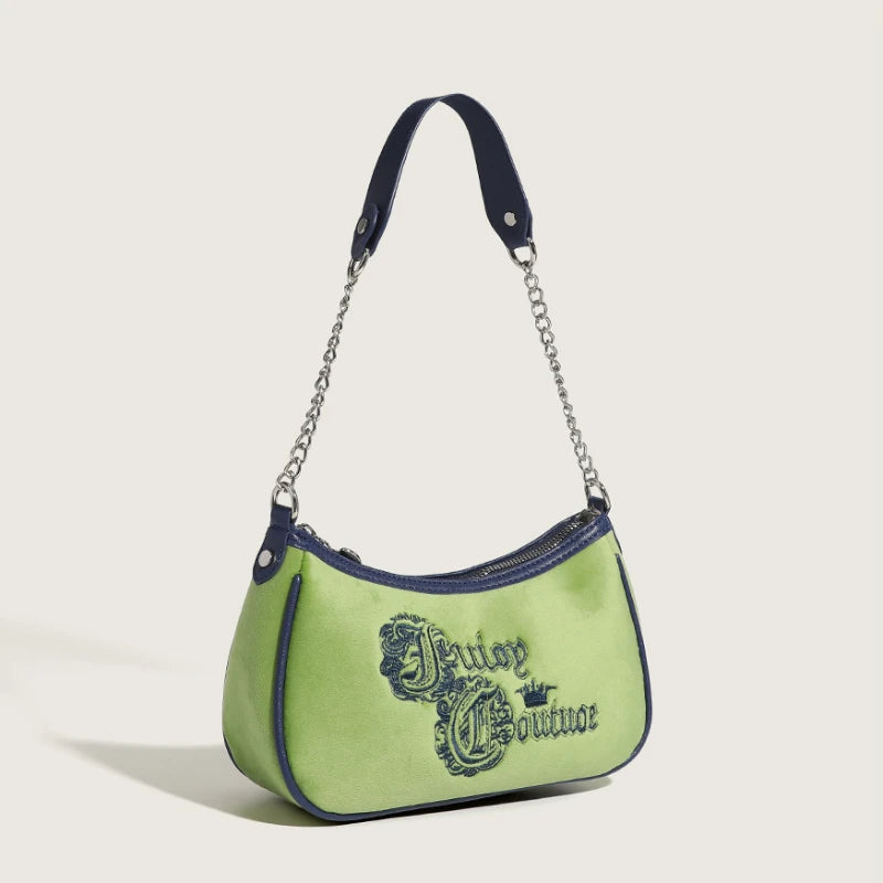 Plush Shoulder Bag Suede Chain Retro Tote Underarm Handbag Women's Bags