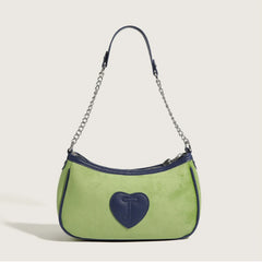 Plush Shoulder Bag Suede Chain Retro Tote Underarm Handbag Women's Bags