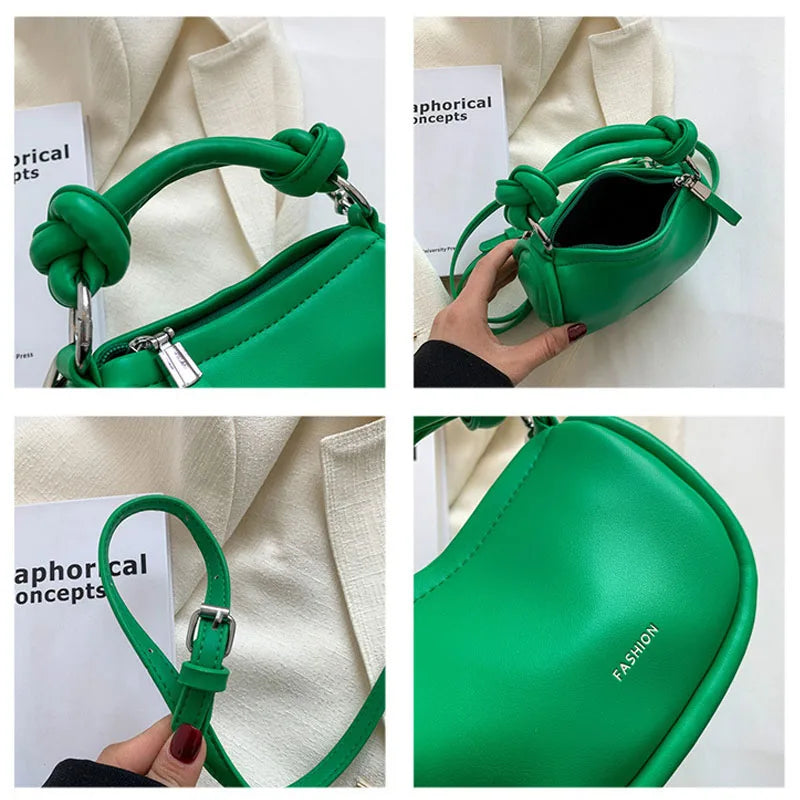 Vintage PU Leather Crossbody Bag Women's Handbags