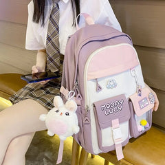 Nylon Waterproof Girls School Backpacks