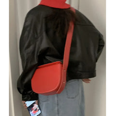 PU Leather Woman Handbags Female Shoulder Bag Small Square B