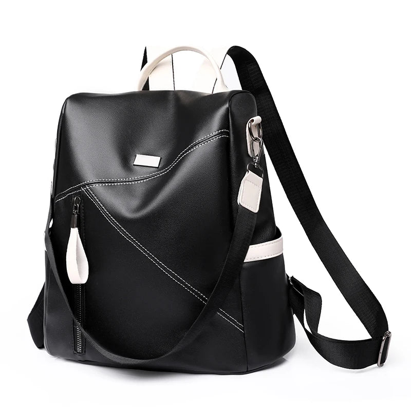PU Women Backpack Anti-theft School Bag Large Capacity