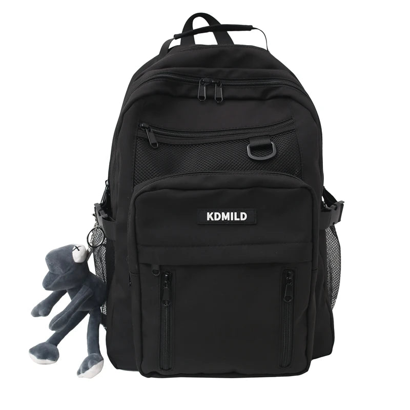 Purple Waterproof College Backpack Men Women Laptop Bag Boy Girl Travel Bags