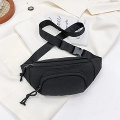 Canvas Women Fanny Pack Waist Bags Girls Belt Crossbody Shoulder Bags