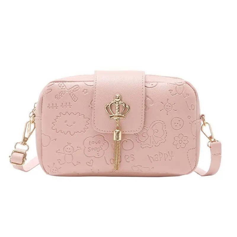 Small Crossbody Bag Shoulder Messenger Bag Fresh Fashionable Square Handbag