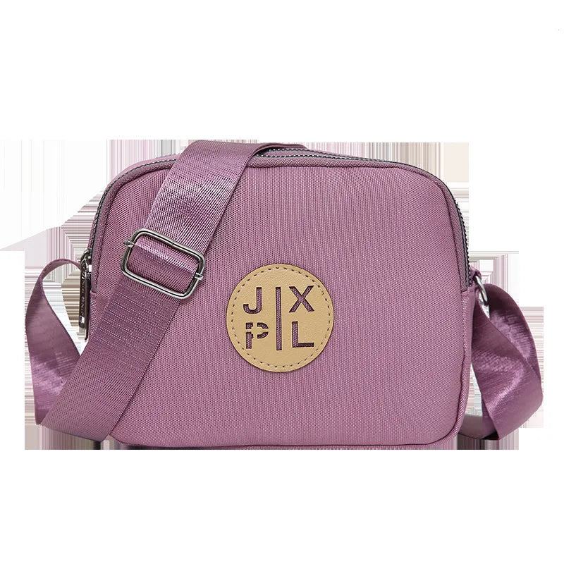Solid Women Nylon Square Small Handbags Lady's Shoulder Cross Body